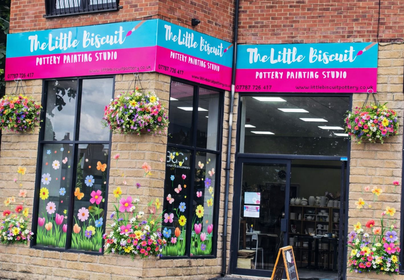 Parent & Child Glass Taster at The Little Biscuit Pottery Painting Studio