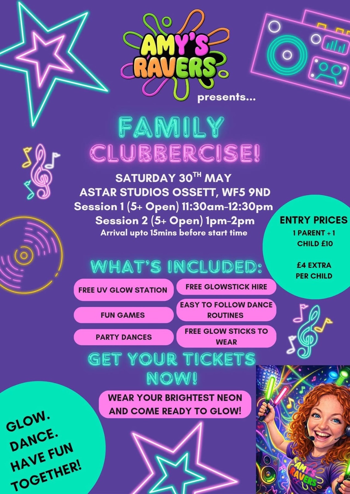Family Clubbercise (Ages 5+ Open)