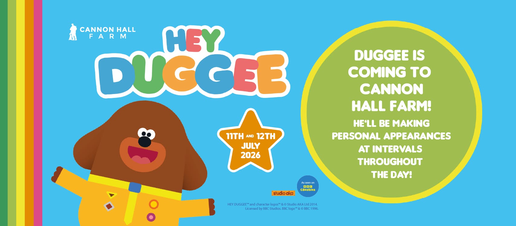 See Hey Duggee at Cannon Hall Farm