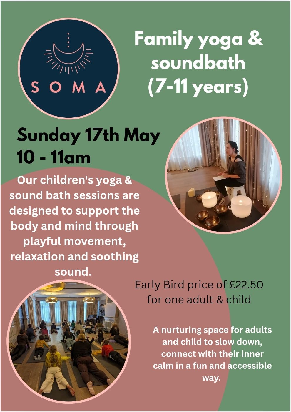Family Yoga and Soundbath @ SOMA wellness in Otley