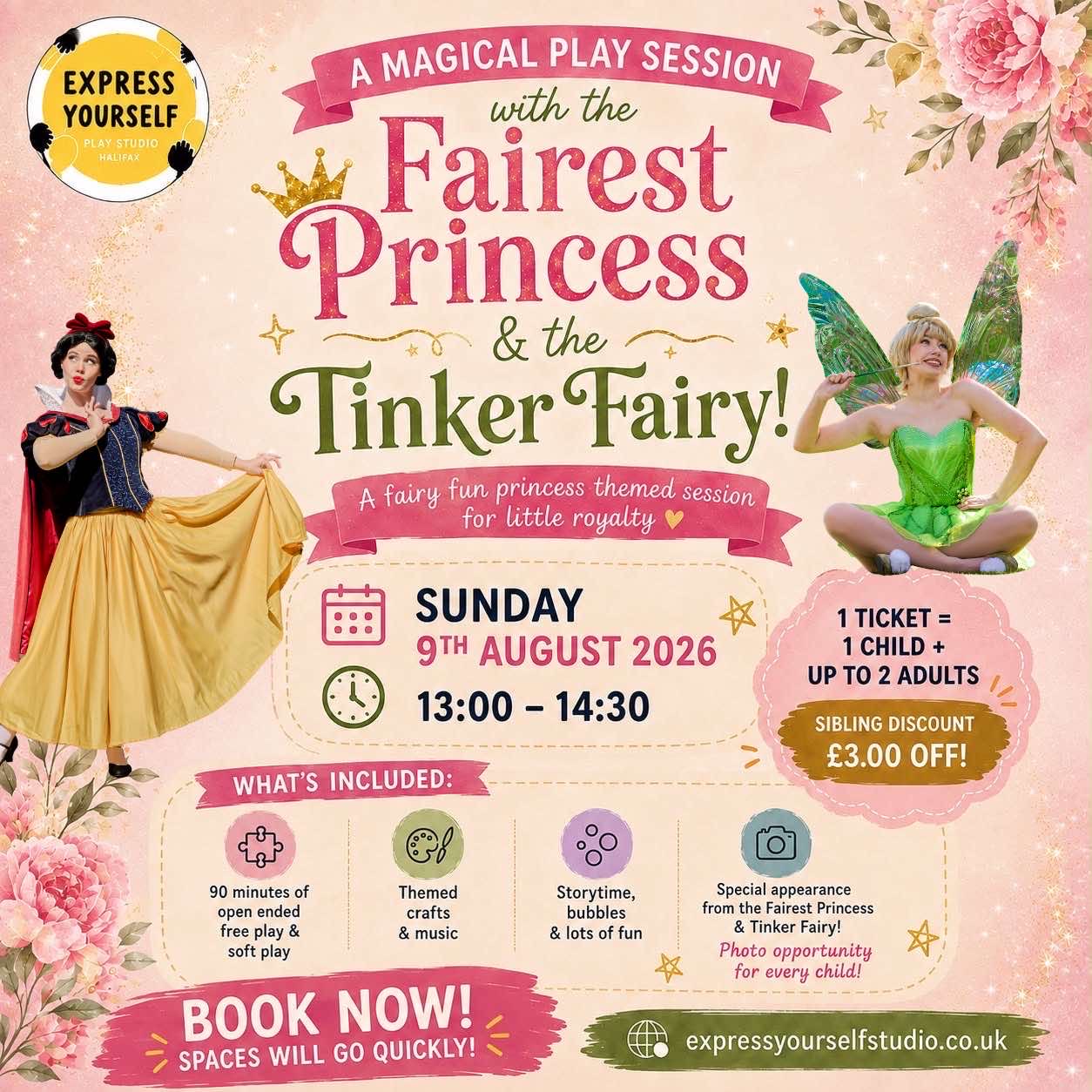Tinkerbell & Snow White’s Princess Takeover