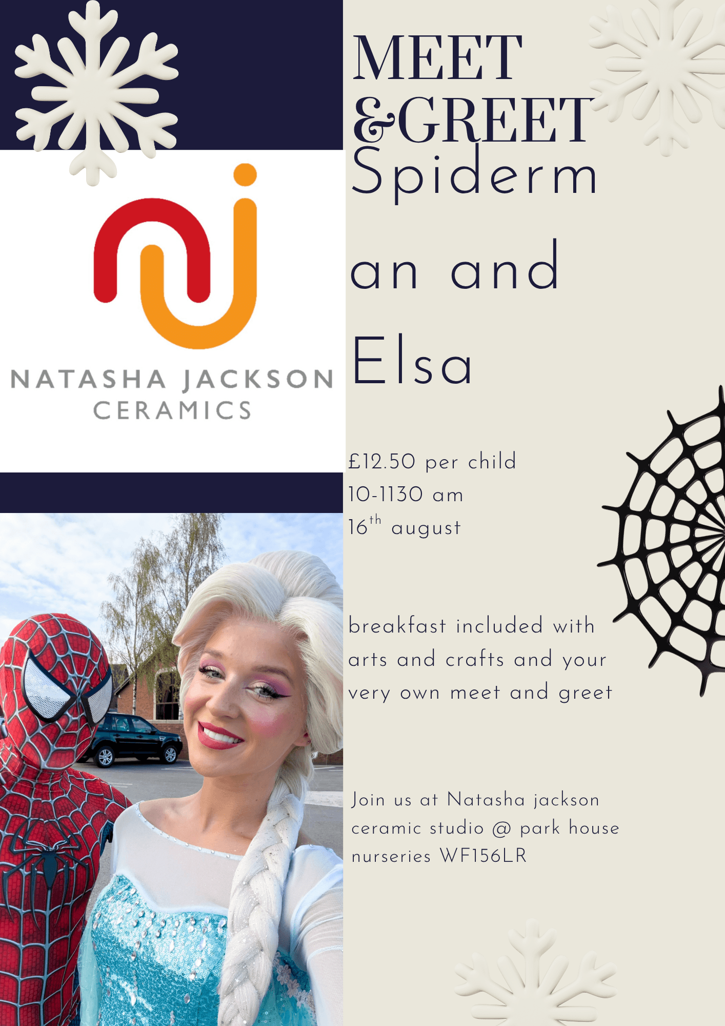 Meet and Greet with Elsa and Spiderman