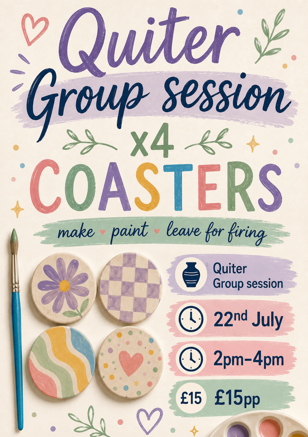 Quiet Coaster Making Workshop